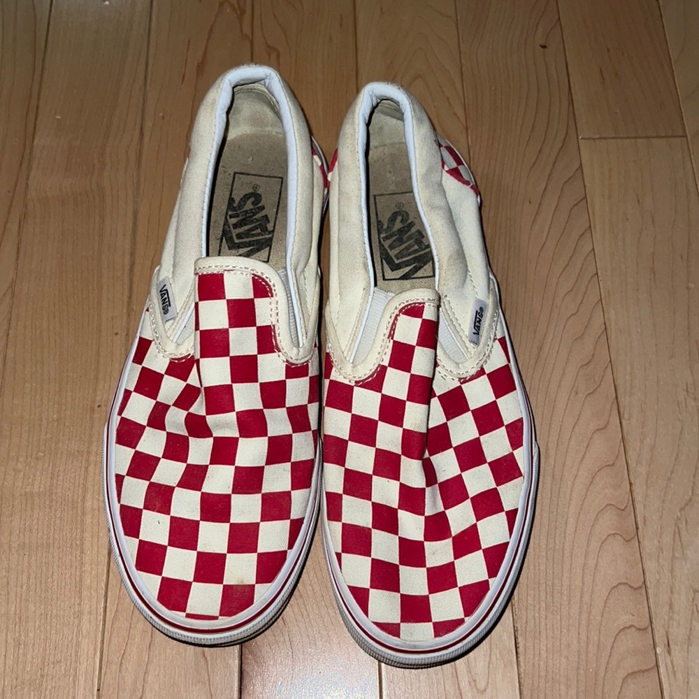 VANS CHECKERED SLIDES WOMENS 7 / MENS 5.5